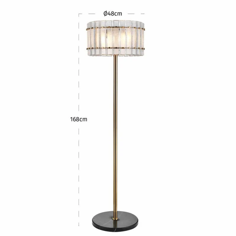 Casa Padrino Luxus Stehleuchte Antik Messing / Schwarz H. 168 cm - Luxus Leuchten