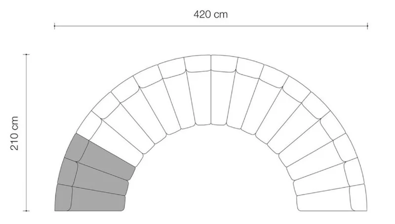 Casa Padrino Luxus Samt Couch Mitternachtsblau 109 x 95 x H. 83,5 cm - Gebogenes & Erweiterbares Luxus Wohnzimmer Sofa