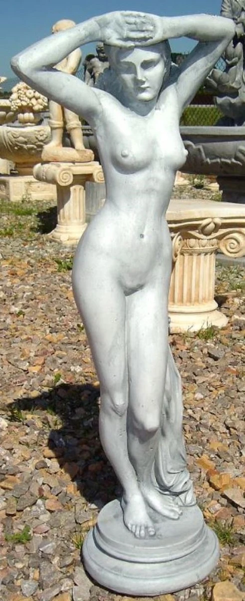Casa Padrino Jugendstil Skulptur Venus 30 x 22 x H. 79 cm - Prunkvolle Gartendeko - Special!