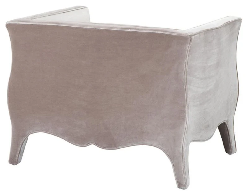 Casa Padrino Luxus Wohnzimmer Samt Sessel Grau 100 x 79 x H. 75 cm - Wohnzimmermöbel