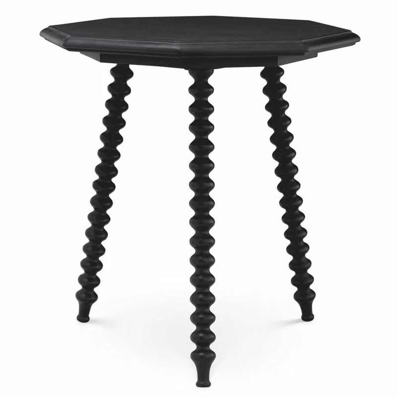 Casa Padrino Luxus Beistelltisch Schwarz H. 65,5 cm - Wohnzimmer & Hotel Möbel
