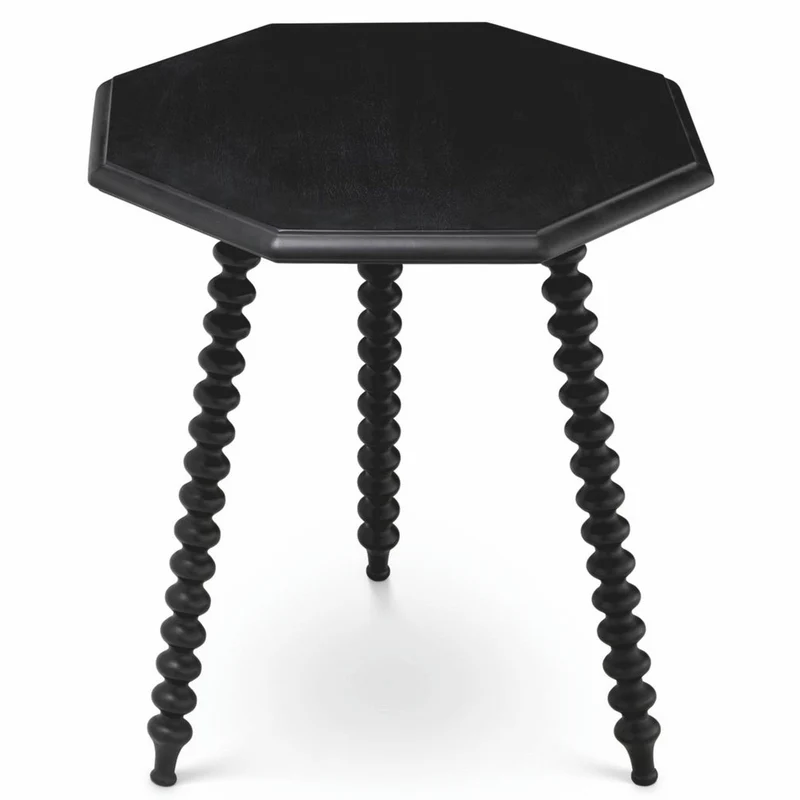 Casa Padrino Luxus Beistelltisch Schwarz H. 65,5 cm - Wohnzimmer & Hotel Möbel