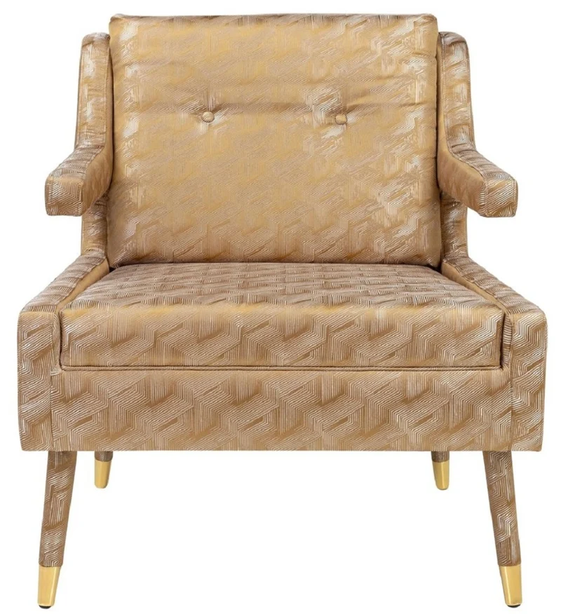 Casa Padrino Luxus Sessel Gold / Gold 76 x 88 x H. 89 cm - Wohnzimmer Sessel im Neoklassichen Stil - Designer Wohnzimmermöbel
