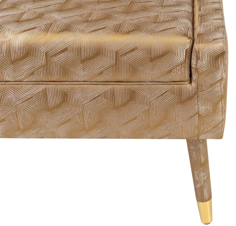 Casa Padrino Luxus Sessel Gold / Gold 76 x 88 x H. 89 cm - Wohnzimmer Sessel im Neoklassichen Stil - Designer Wohnzimmermöbel