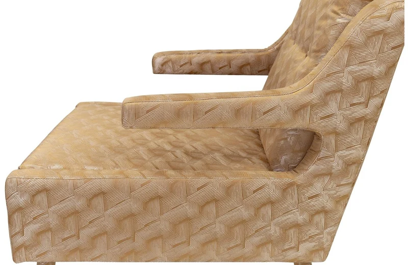 Casa Padrino Luxus Sessel Gold / Gold 76 x 88 x H. 89 cm - Wohnzimmer Sessel im Neoklassichen Stil - Designer Wohnzimmermöbel