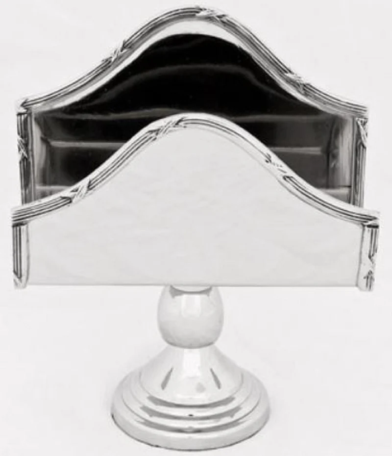 Casa Padrino Luxus Serviettenhalter Silber 13 x 5 x H. 16 cm - Hotel & Restaurant Accessoires