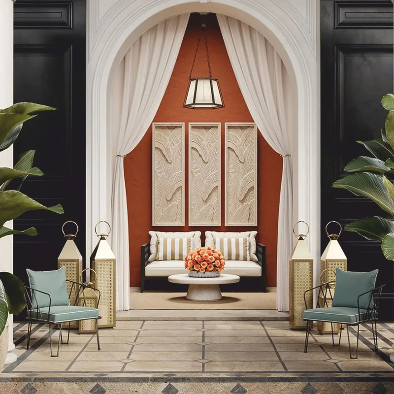 Casa Padrino Luxus Hängeleuchte Schwarz / Creme H. 120,5 cm - Luxus Leuchten
