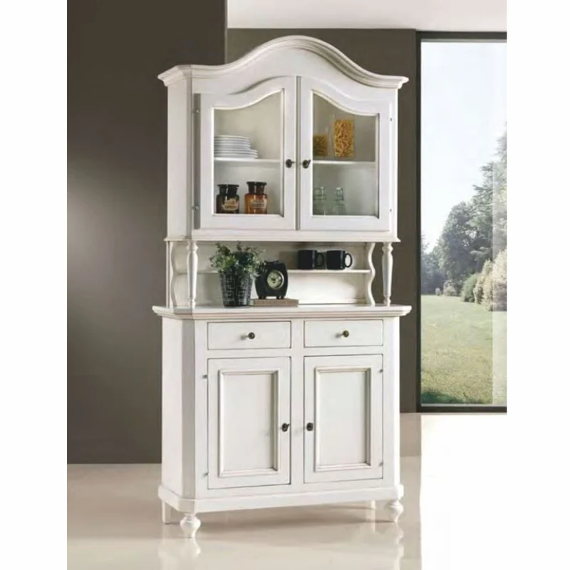 Casa Padrino Landhausstil Esszimmer Schrank Weiß H. 230 cm - Esszimmer Möbel
