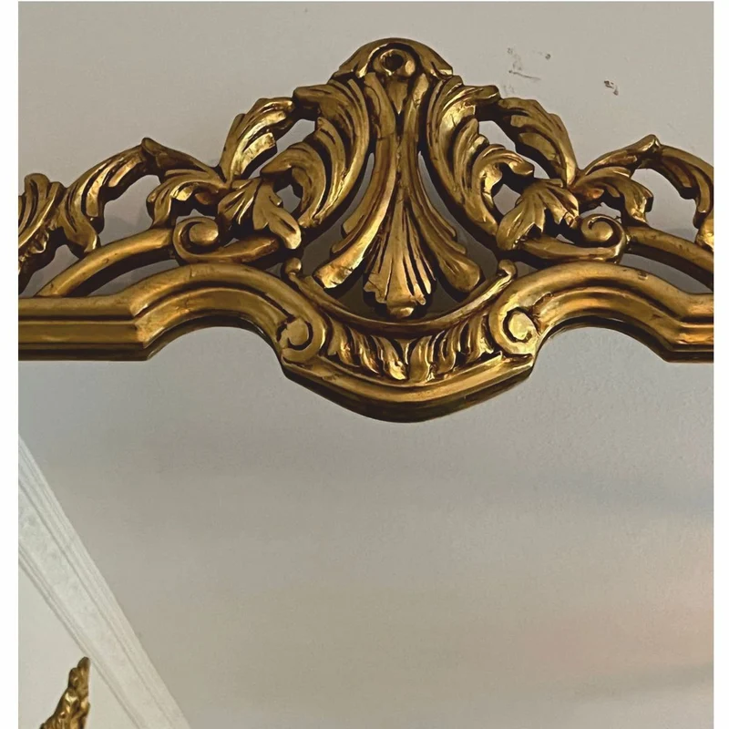 Casa Padrino Barock Spiegel Antik Gold H. 110 cm - Barockstil Interior
