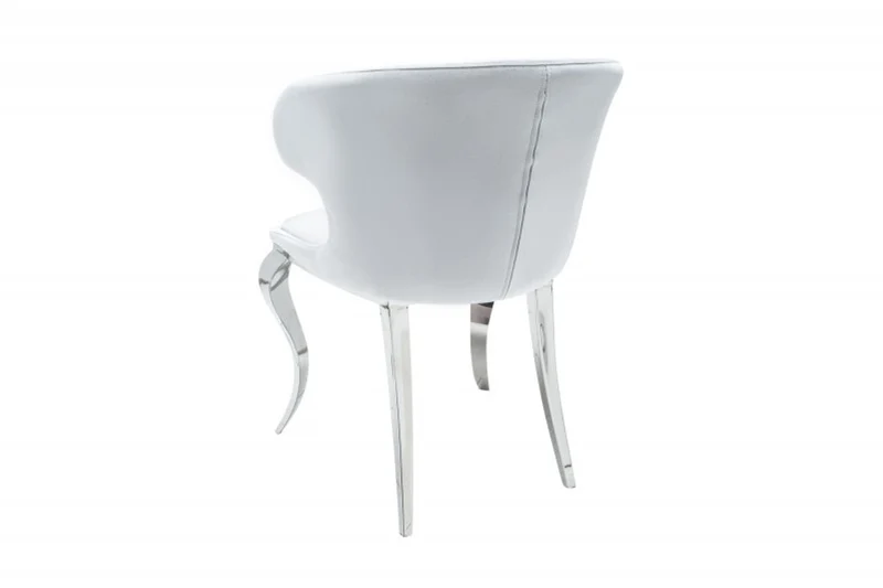 Casa Padrino Designer Esszimmerstuhl Samt / Grau 61 x 60 x H.79 cm - Esszimmermöbel