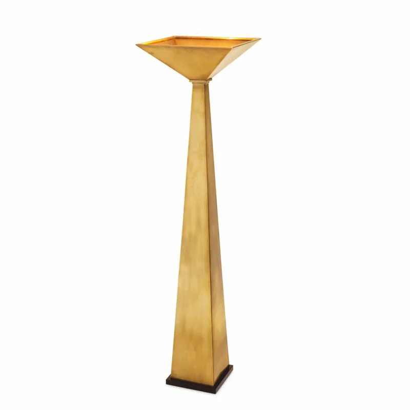 Casa Padrino Luxus Stehleuchte Vintage Messing / Schwarz H. 191 cm - Luxus Leuchten