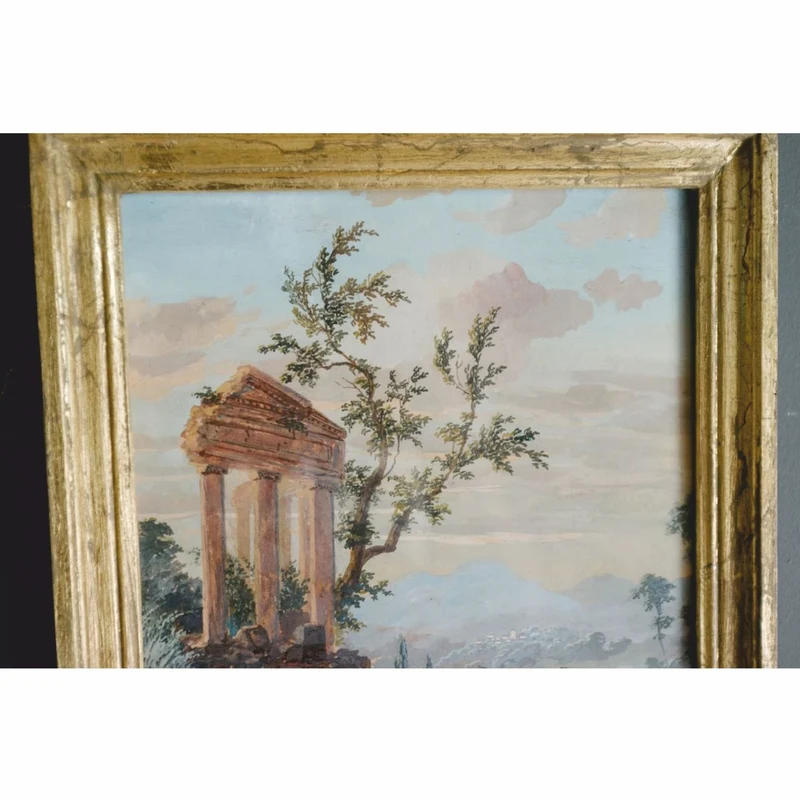 Casa Padrino Luxus Barock Spiegel Antik Gold / Bunt H. 163 cm - Barock Möbel - Made in Italy