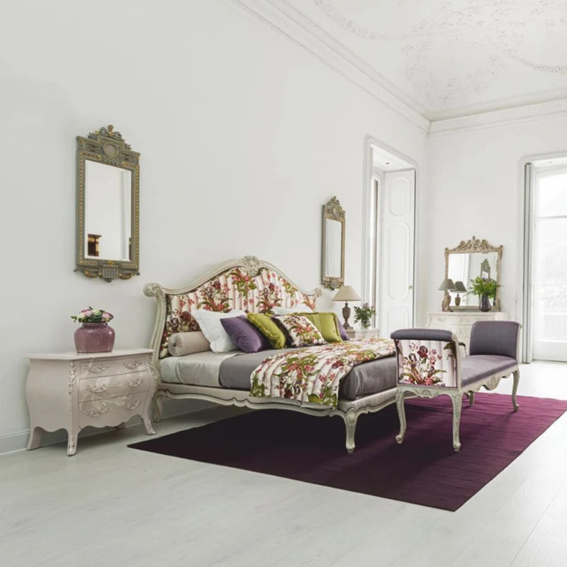 Casa Padrino Luxus Barock Spiegel Grau / Gold H. 130 cm - Made in Italy