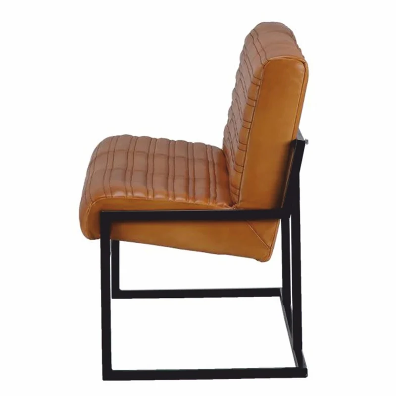 Casa Padrino Luxus Echtleder Sitzbank Hellbraun / Schwarz 160 cm - Echtleder Möbel