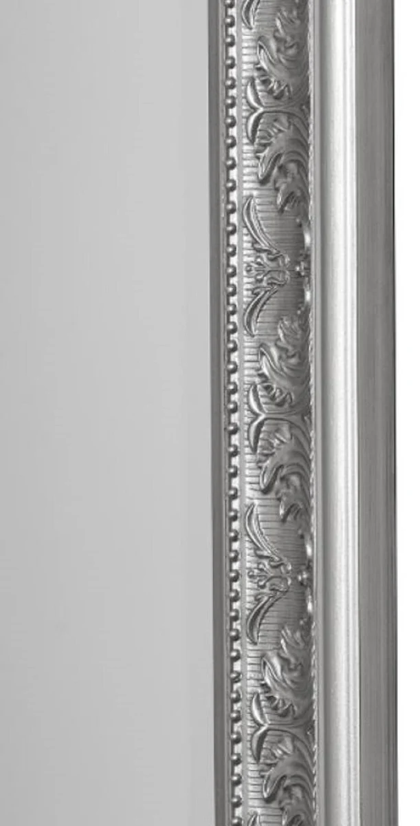 Casa Padrino Barock Spiegel / Wandspiegel Silber 62 x H. 82 cm - Möbel im Barockstil