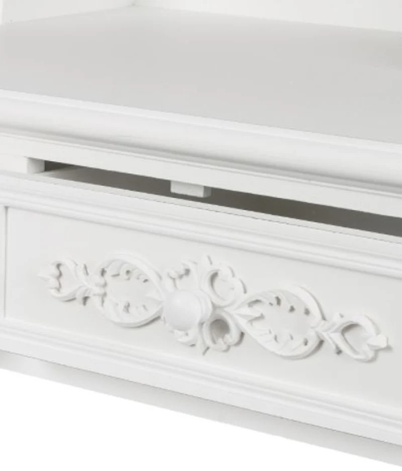 Casa Padrino Landhausstil Sekretär Antik Weiß 95 x 45 x H. 87 cm - Landhausstil Möbel im Shabby Chic Look