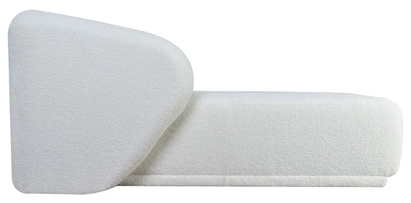 Casa Padrino Luxus Chaiselongue Linke Seite Weiß 166 cm - Modulare Wohnzimmer Möbel