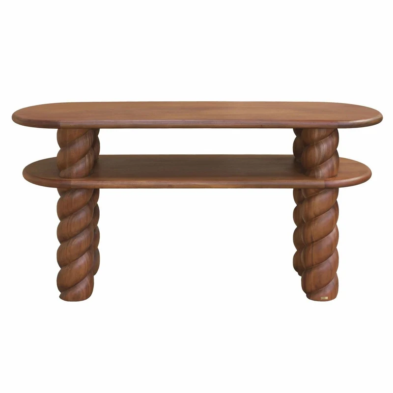 Casa Padrino Luxus Mahagoni Konsole Braun 164 cm - Luxus Mahagoni Möbel
