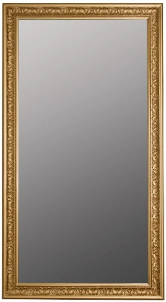 Casa Padrino Barock Spiegel Gold 72 x H. 132 cm - Handgefertigter Barock Wandspiegel