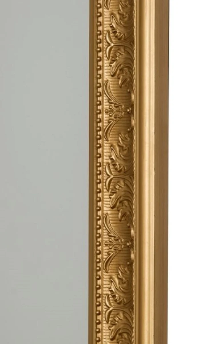 Casa Padrino Barock Spiegel Gold 72 x H. 132 cm - Handgefertigter Barock Wandspiegel