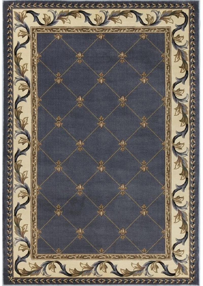 Casa Padrino Luxus Barock Wohnzimmer Teppich Blau - Verschiedene Größen