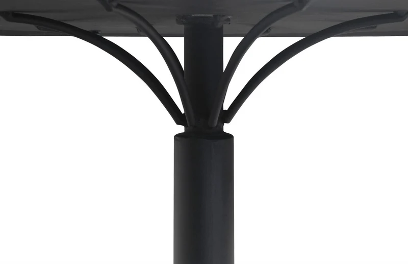 Casa Padrino Luxus Esstisch Mehrfarbig / Schwarz Ø 120 x H. 76 cm - Runder Küchentisch mit Schieferplatten & Keramik Fliesen