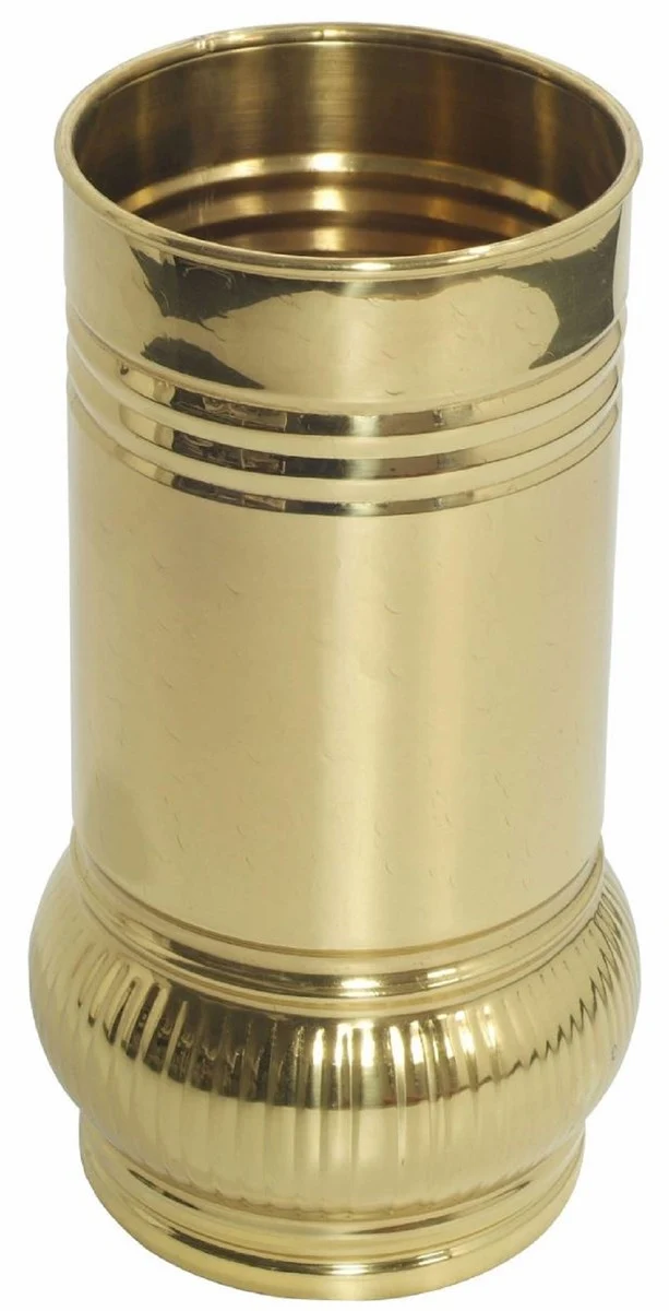 Casa Padrino Luxus Messing Schirmständer Gold H. 47,8 cm - Made in Italy
