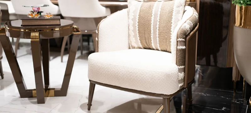 Casa Padrino Luxus Beistelltisch Braun / Gold - Runder Massivholz Beistelltisch - Wohnzimmer Möbel - Hotel Möbel - Luxus Möbel