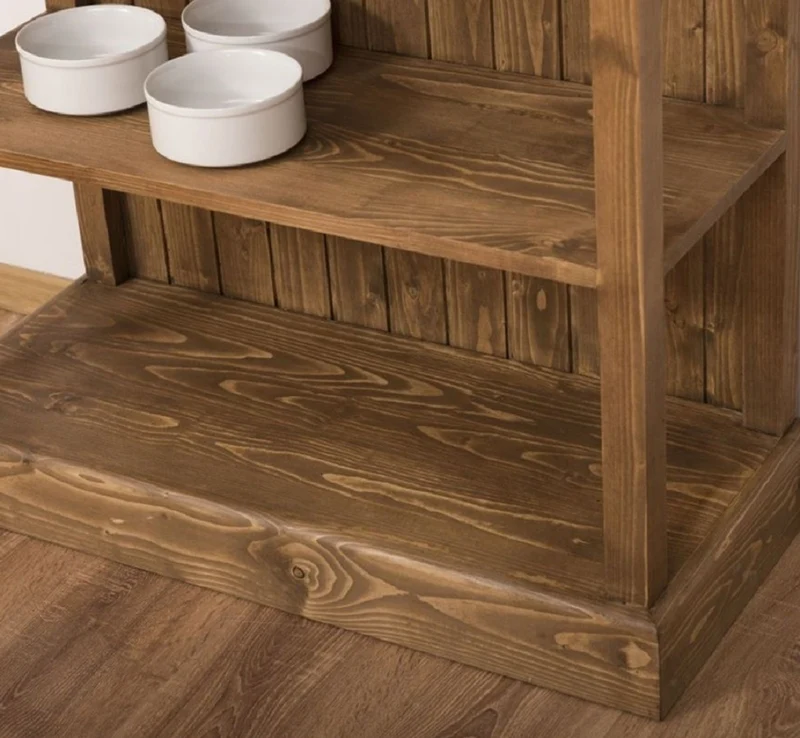 Casa Padrino Landhausstil Schrank Braun 91 x 39 x H. 197 cm - Landhausstil Massivholz Esszimmer Schrank - Landhausstil Massivholz Möbel