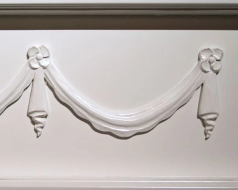 Casa Padrino Landhausstil Kaminumrandung Kaminverkleidung Hochglanzweiß 120 x 30 x H. 120 cm