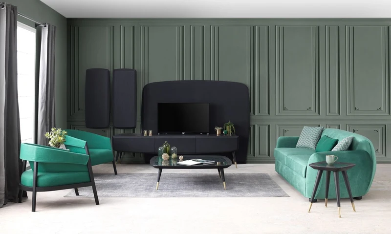 Casa Padrino Luxus Couchtisch Schwarz / Grün / Antik Messing 120 x 120 x H. 38 cm - Quadratischer Wohnzimmertisch mit Marmorplatte - Wohnzimmer Möbel - Hotel Möbel - Luxus Möbel