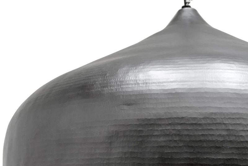 Casa Padrino Luxus Hängeleuchte Grau Ø 85 x H. 60 cm - Moderne Pendelleuchte im Industrie Design