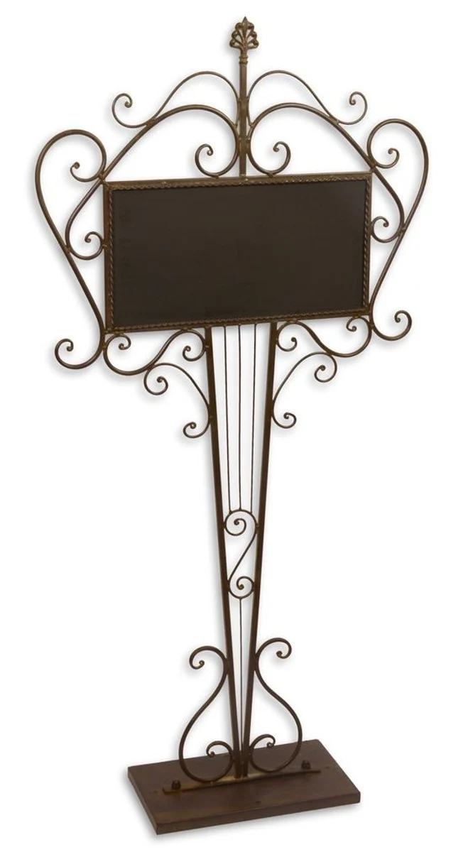 Casa Padrino Jugendstil Schmiedeeisen Gastrotafel Braun 62,5 x 19 x H. 128,5 cm - Gastronomie Tafel