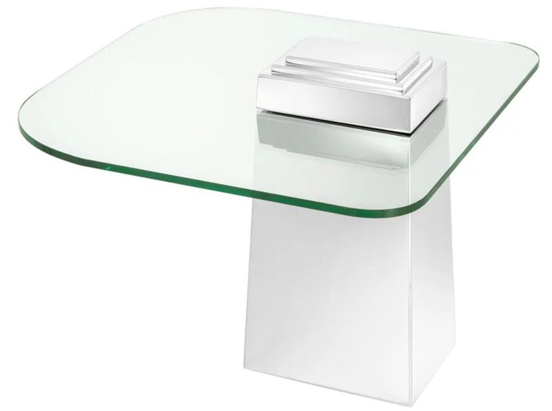 Casa Padrino Luxus Beistelltisch Silber 65 x 65 x H. 51 cm - Luxus Qualität