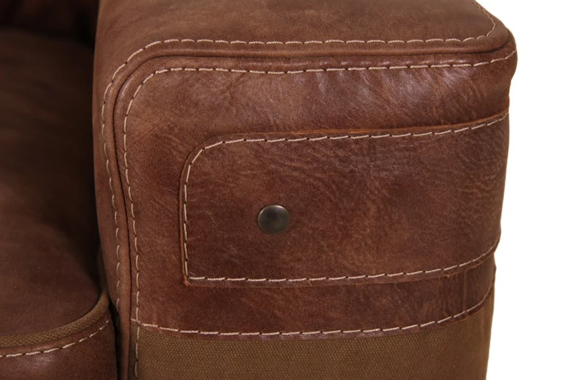 Casa Padrino Luxus Echtleder Sessel Braun 92 x H. 93 cm - Chesterfield Möbel