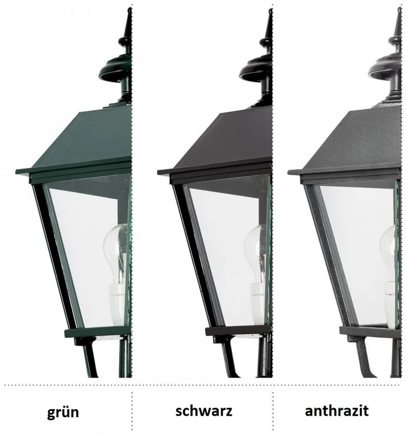 Casa Padrino Barock Außenwandleuchte / Außenlaterne 35 x 63 x H. 110 cm - Verschiedene Farben - Luxus Eingangsbereich Beleuchtung