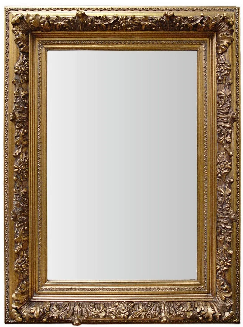 Casa Padrino Barock Wandspiegel Gold H 180 x B 60 cm - Edel & Prunkvoll - Vintagelook - Antik Stil Spiegel Prunkspiegel