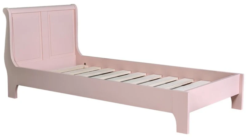 Casa Padrino Massivholz Landhausstil Bett Rosa - Verschiedene Größen - Schlafzimmermöbel