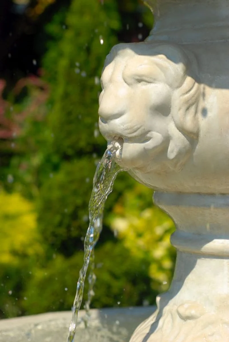Casa Padrino Barock Gartenbrunnen / Springbrunnen Ø 265 x H. 280 cm - Prunkvoller 3-Stufiger Brunnen im Barockstil