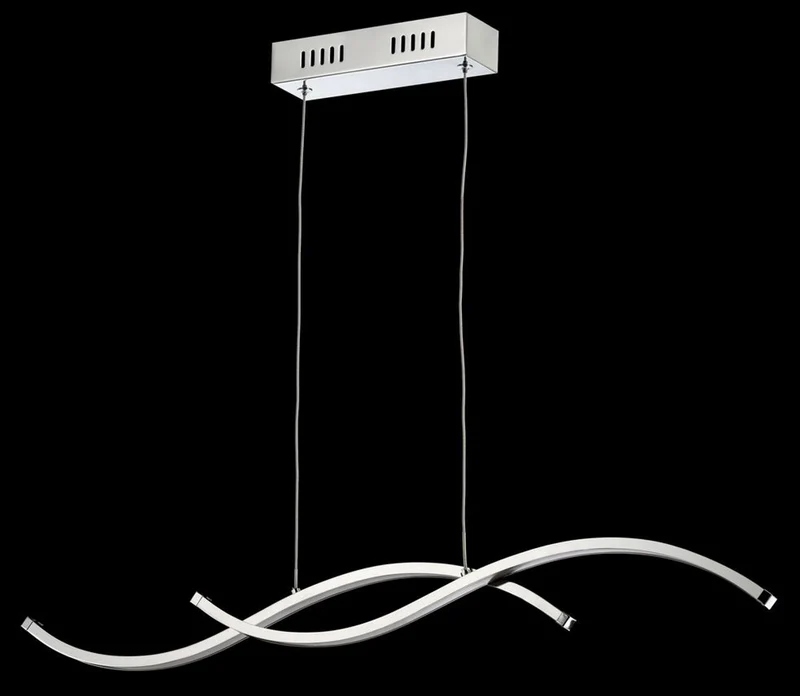 Casa Padrino Luxus LED-Hängeleuchte Silber 70 x H. 6,8 cm - Moderne Designer Deckenlampe