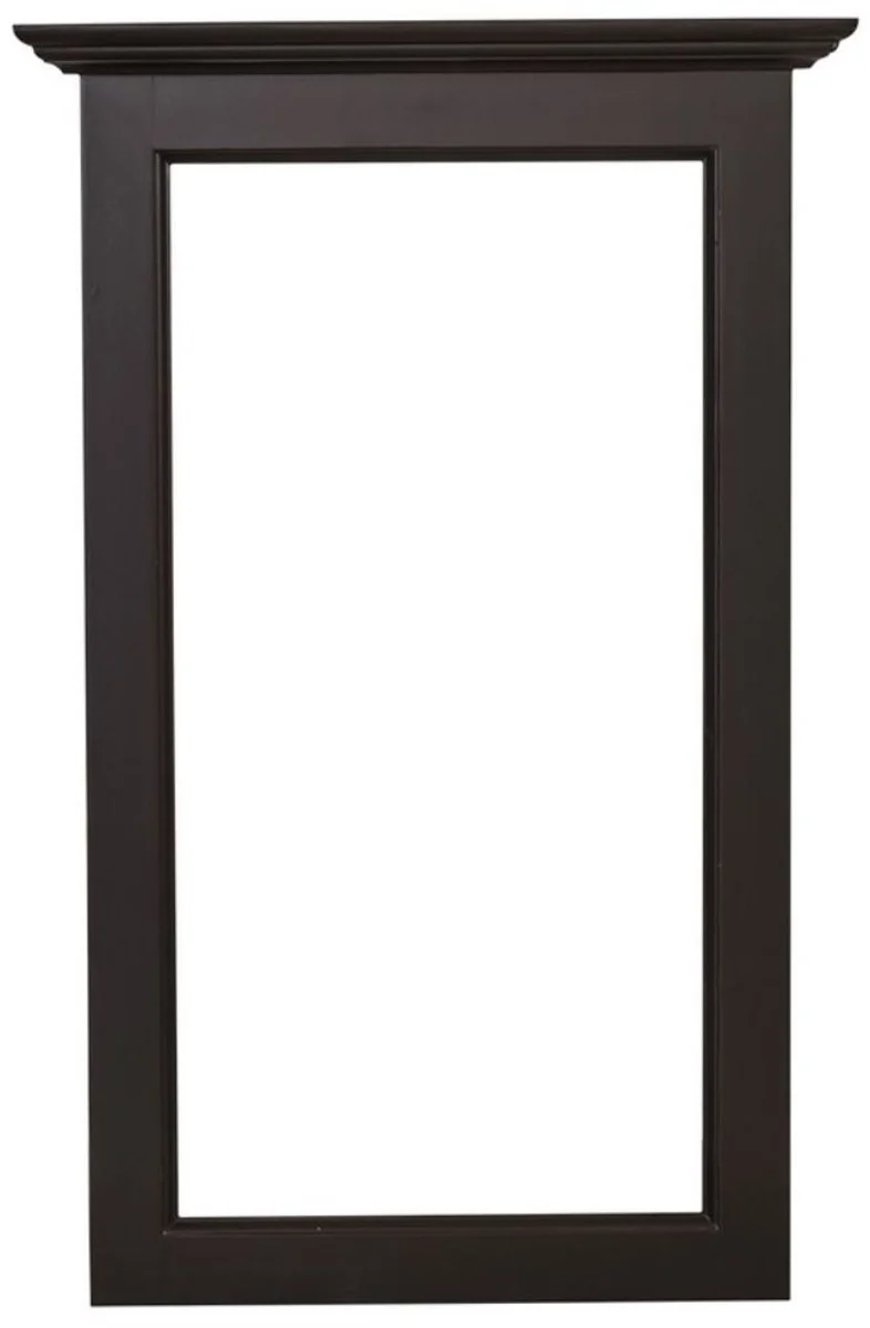 Casa Padrino Landhausstil Spiegelrahmen Schwarz 65 x 8 x H. 100 cm - Landhausstil Möbel