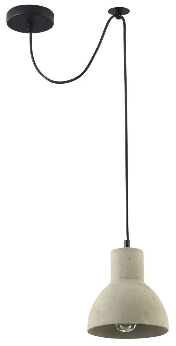 Casa Padrino Hängeleuchte im modernen Design - Beton Lampenschirm Grau Ø 16 x H. 16 cm
