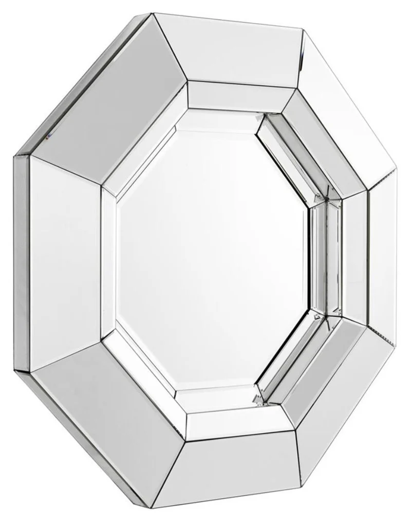 Casa Padrino Luxus Spiegel / Wandspiegel 68 x H. 68 cm - Luxus Kollektion