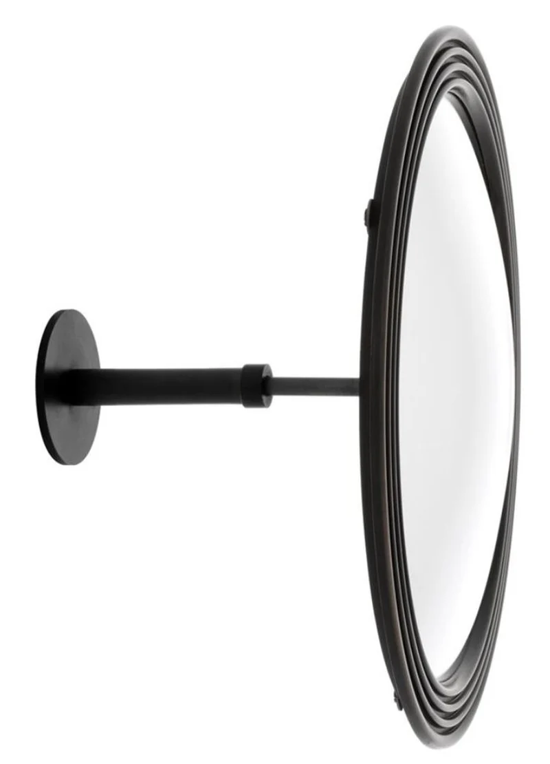 Casa Padrino Spiegel / Konvexspiegel Bronze Ø 35 cm - Luxus Kollektion