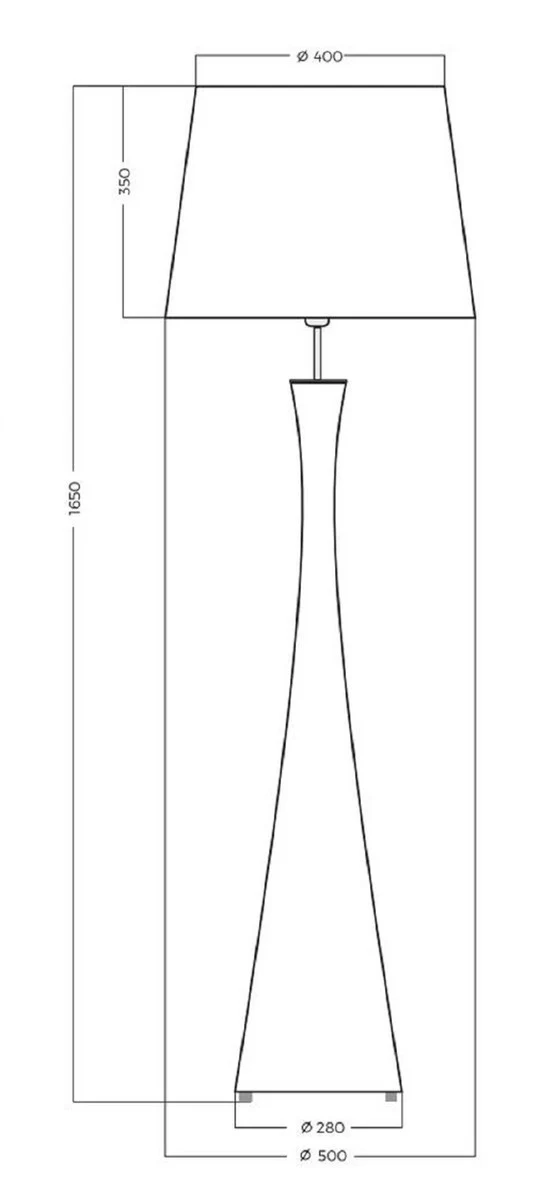 Casa Padrino Luxus Stehleuchte Grün / Lila Ø 40 x H. 165 cm - Runde Glas Stehleuchte mit Lampenschirm - Luxus Stehleuchten - Luxus Leuchten - Luxus Interior