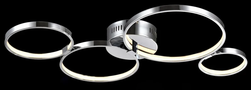Casa Padrino Decken- und Wandleuchte Silber 74 x 44 x H. 7 cm - Moderne LED Leuchte