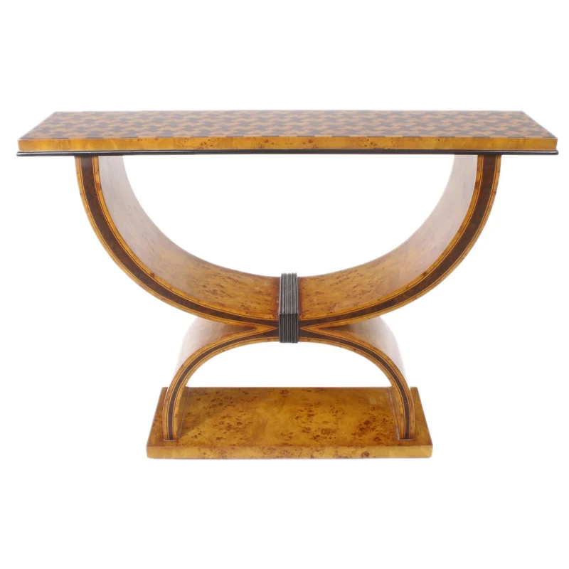 Casa Padrino Art Deco Beistelltisch 120cm x 35cm x H.95cm - Antik Stil Tisch - Möbel