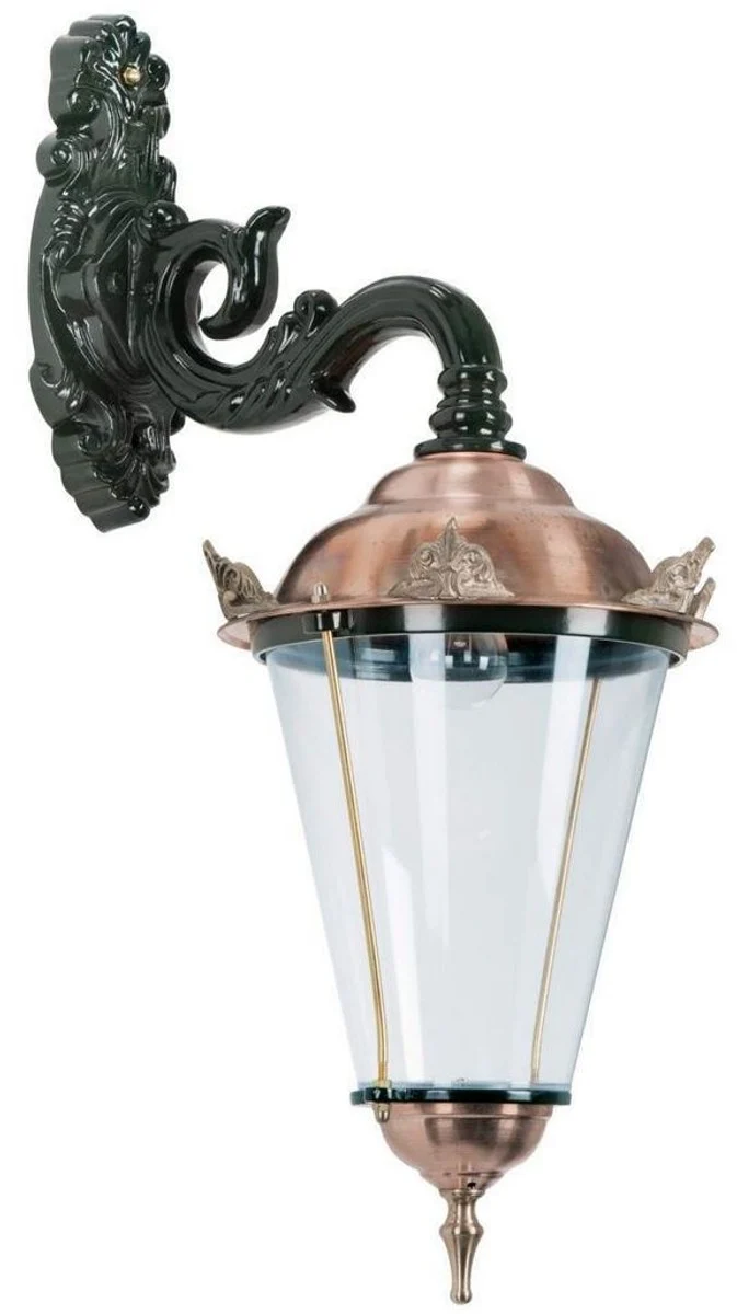 Casa Padrino Barock Außenwandleuchte / Außenlampe 30 x 44 x H. 80 cm - Verschiedene Farben - Wetterfeste Außenbeleuchtung