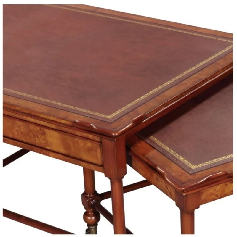 Casa Padrino Luxus Wohnzimmer Couchtisch Hellbraun / Braun 133 x 81 x H. 50 cm - Luxus Qualität
