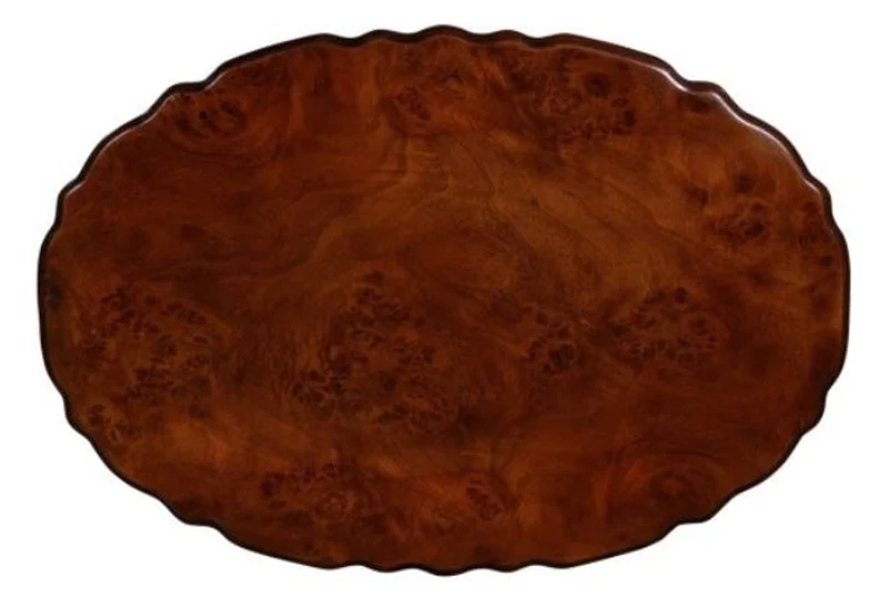 Casa Padrino Mahagoni Tablett / Serviertablett Braun 66,5 x 44,5 x H. 6,2 cm - Luxus Gastronomie Accessoires
